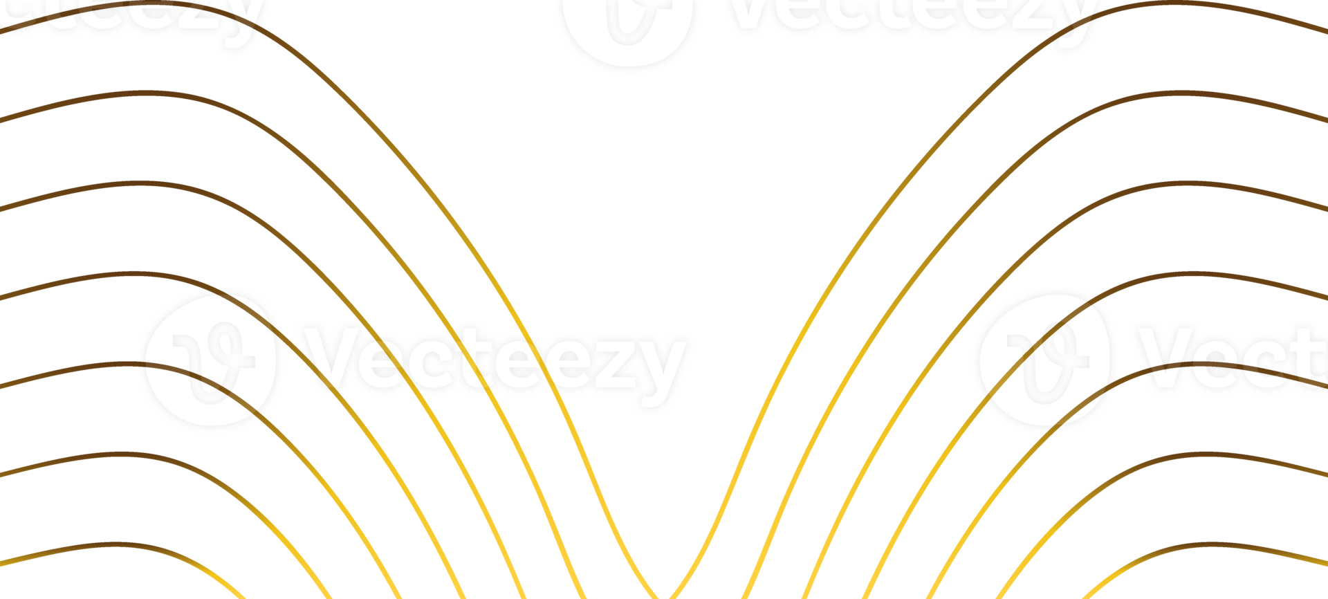 golden line decoration png