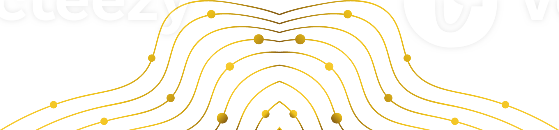 abstract golden line decoration png