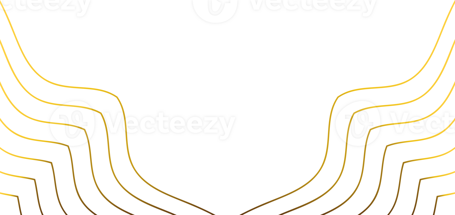 golden line decoration png