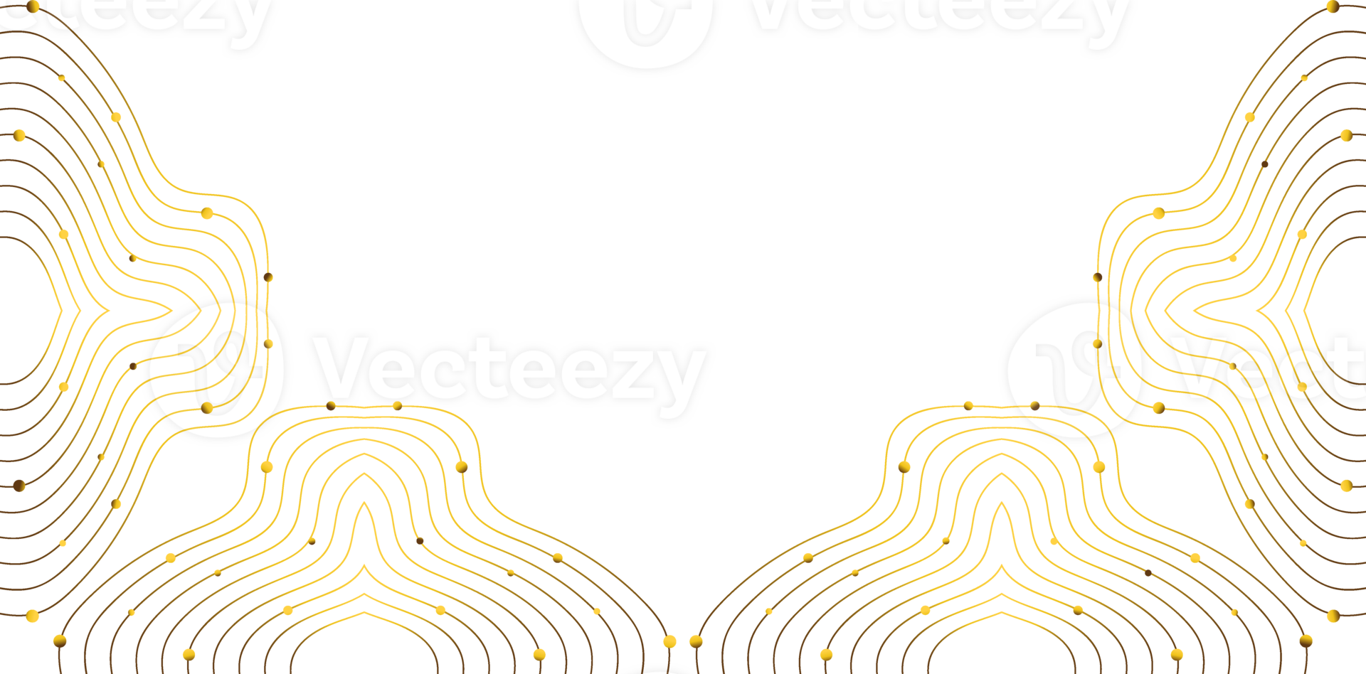 golden line decoration png