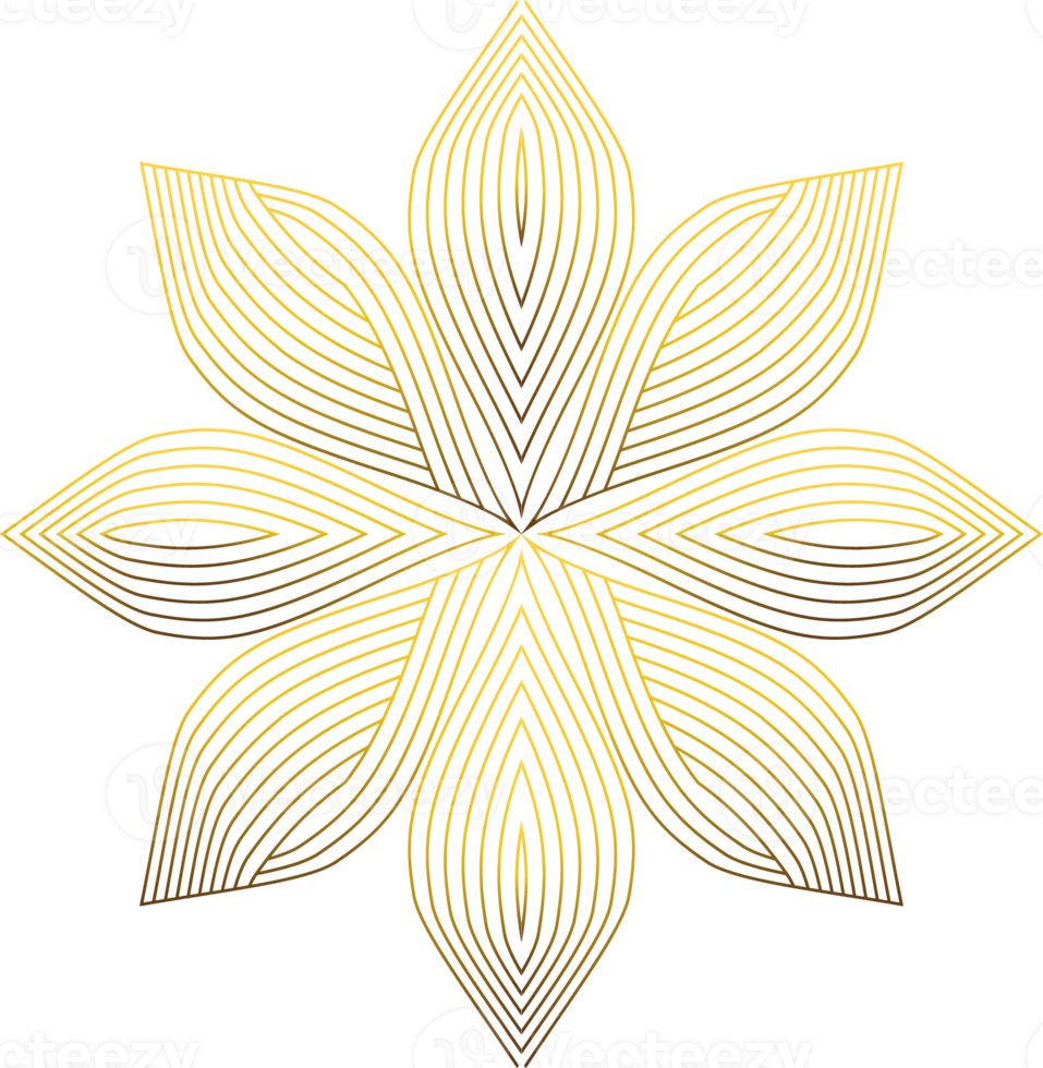 luxury golden flower petal png