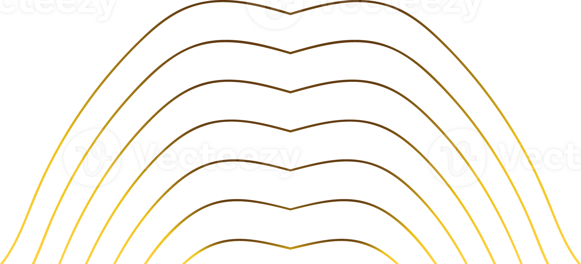 abstract golden line decoration png