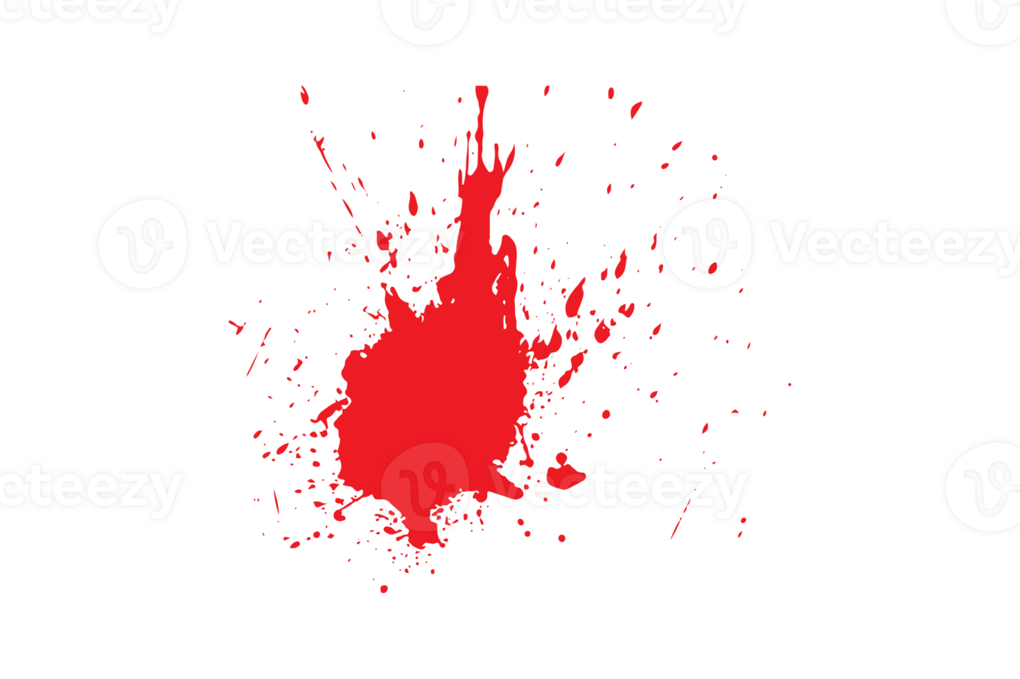 Various blood paint splatter png