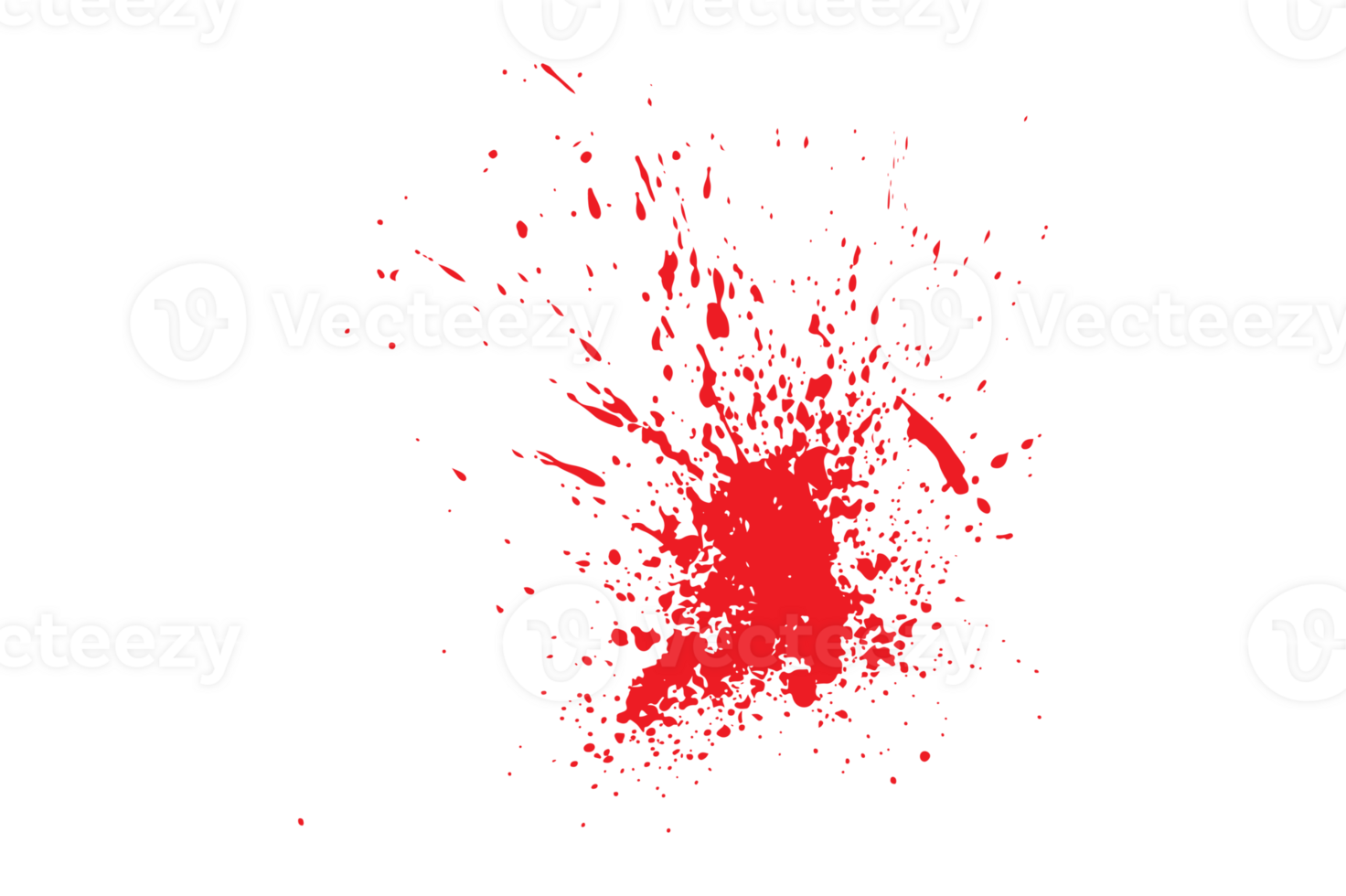 Realistic bloody splatter isolated background png