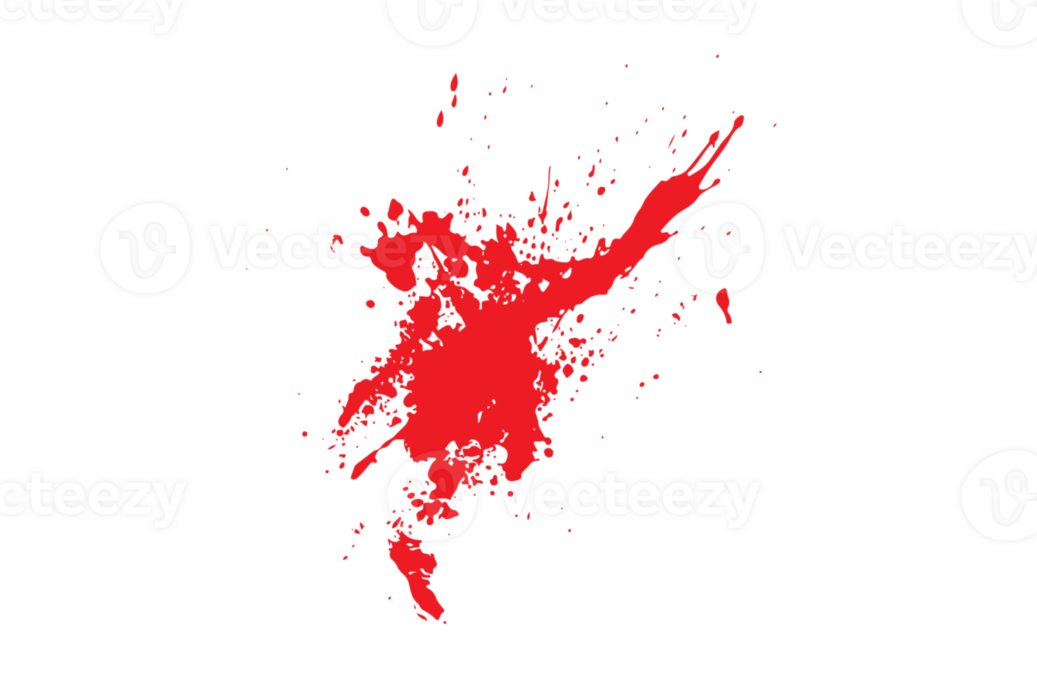 Halloween bloody splatter spot and bleeding red paint png