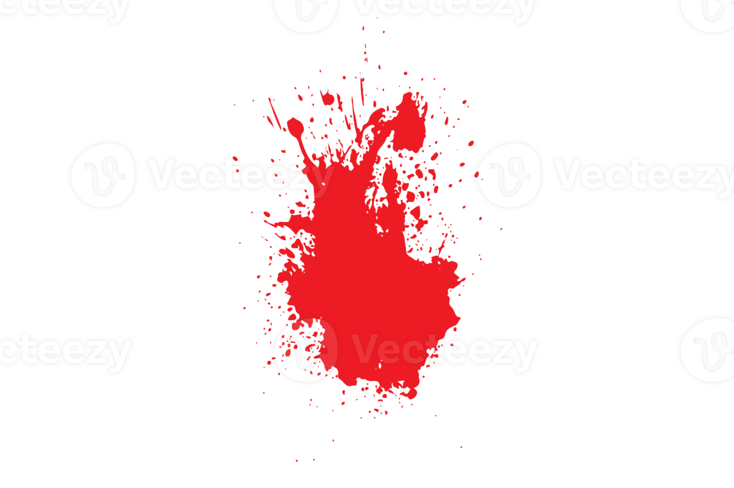 Blood drop and splatter isolated background png