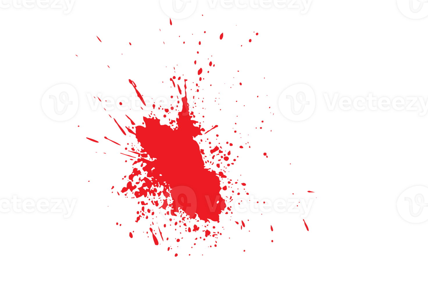Realistic bloody splatter blob of blood background png