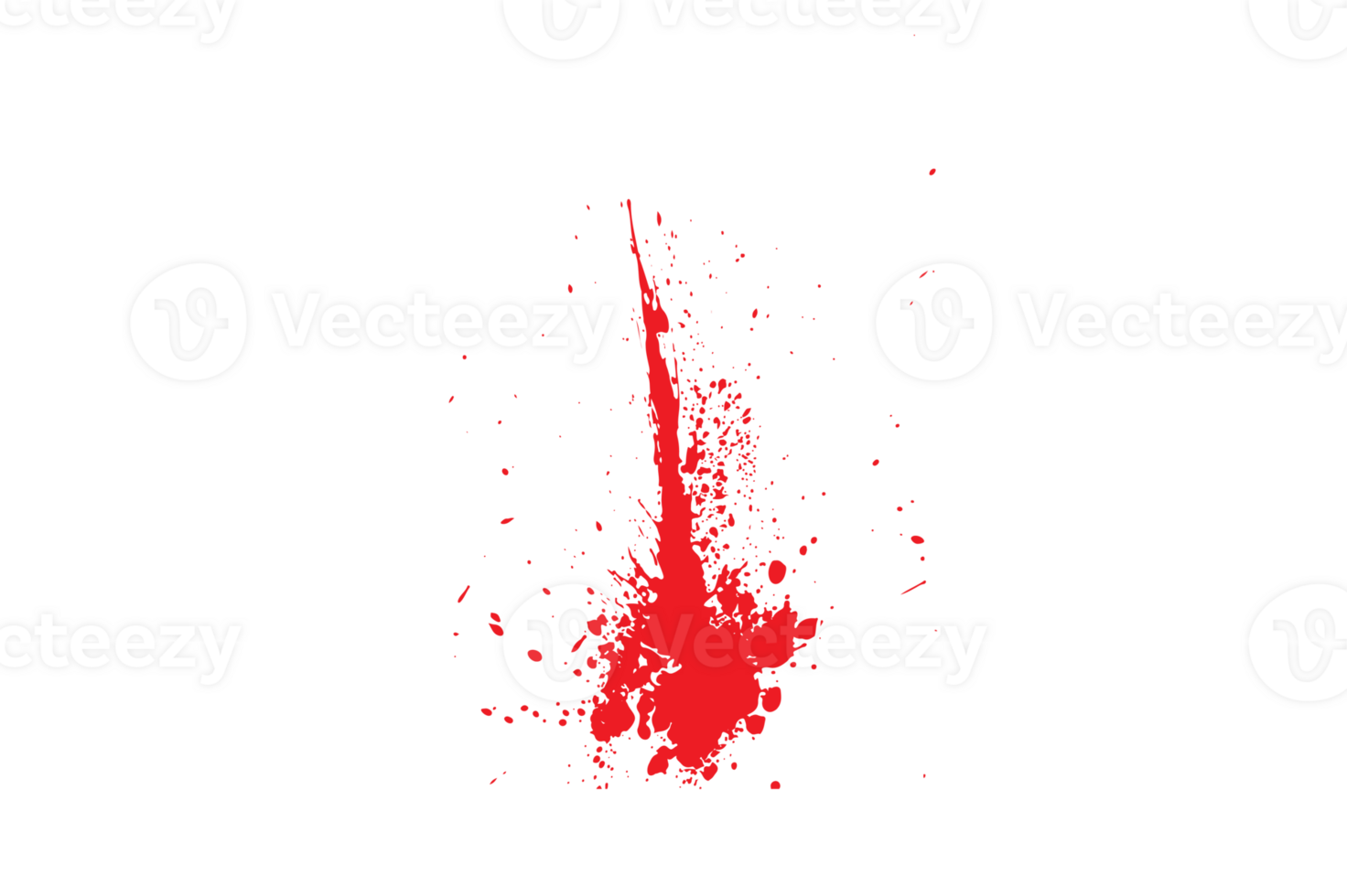 Realistic bloody splatter blob of blood background png