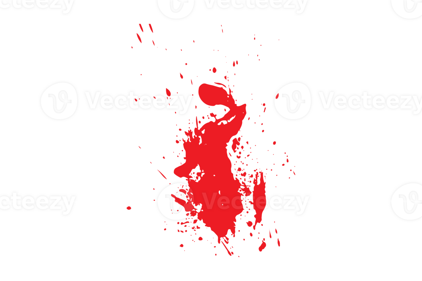 Realistic bloody splatter blob of blood background png