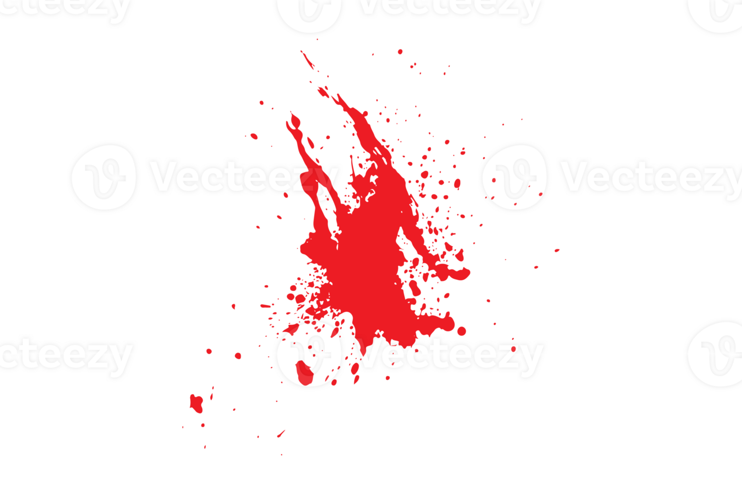 Splatter red color blood background png
