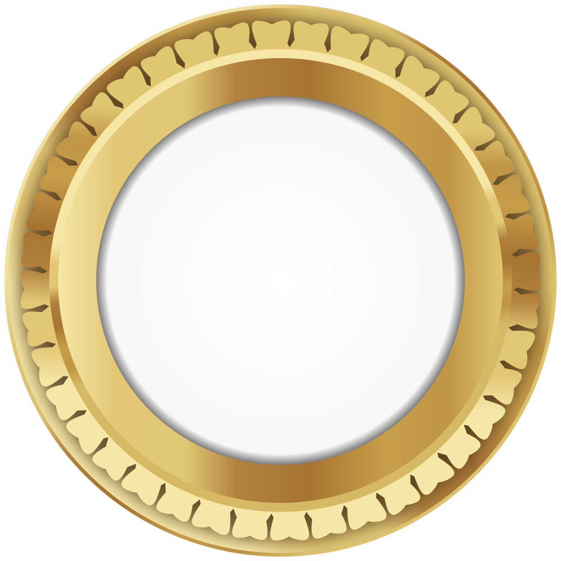Premium Plate Gold Metal Decorative 33172467 PNG