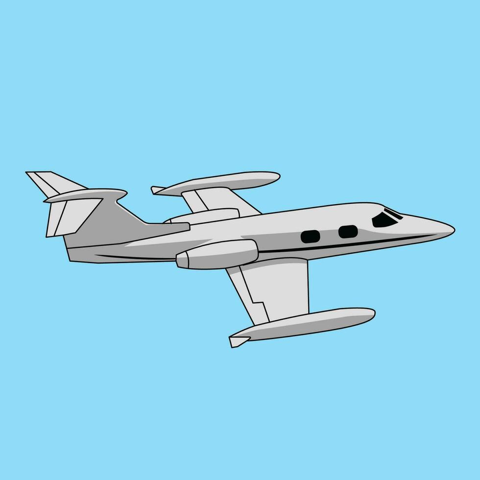 small private air plane aviation vector