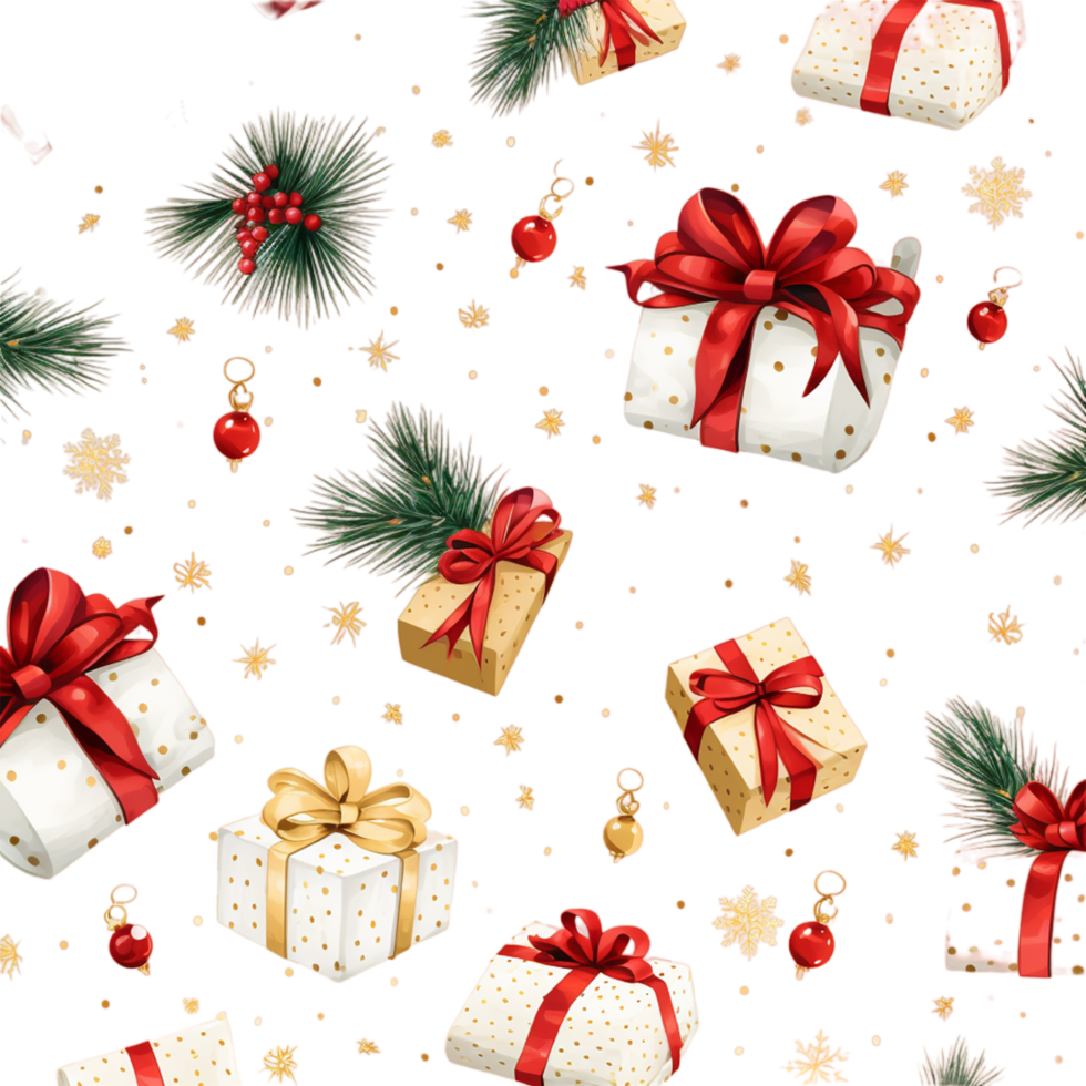 Christmas Corner Decoration Ai Generative png