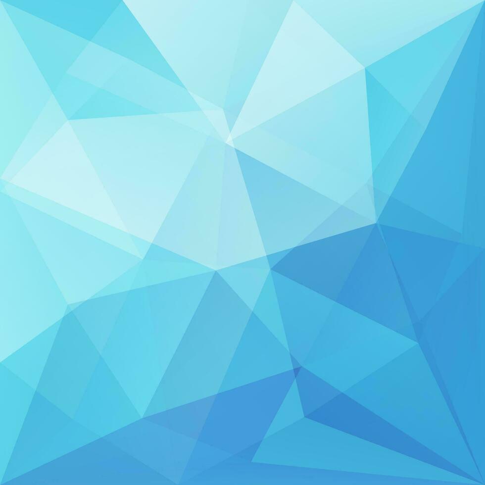 blue abstract background with triangles vector