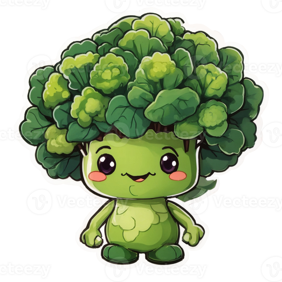 Sticker Broccoli clipart , Broccoli Clipart , Ai generated png