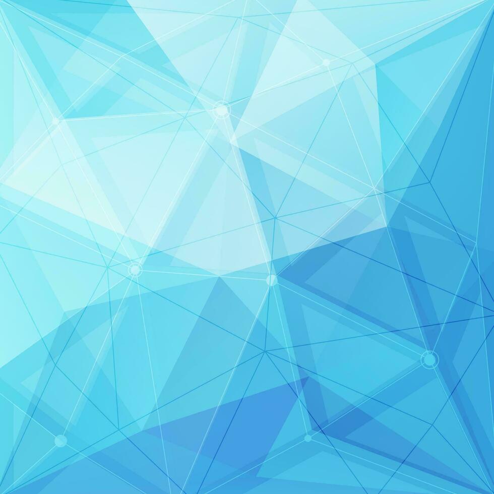 abstract blue polygonal background with a white background vector