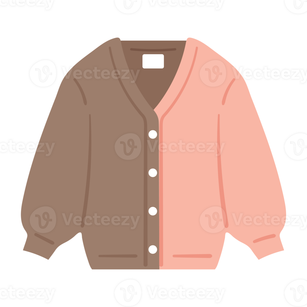 hand drawing cartoon pink sweater for autumn or winter season 33172823 PNG