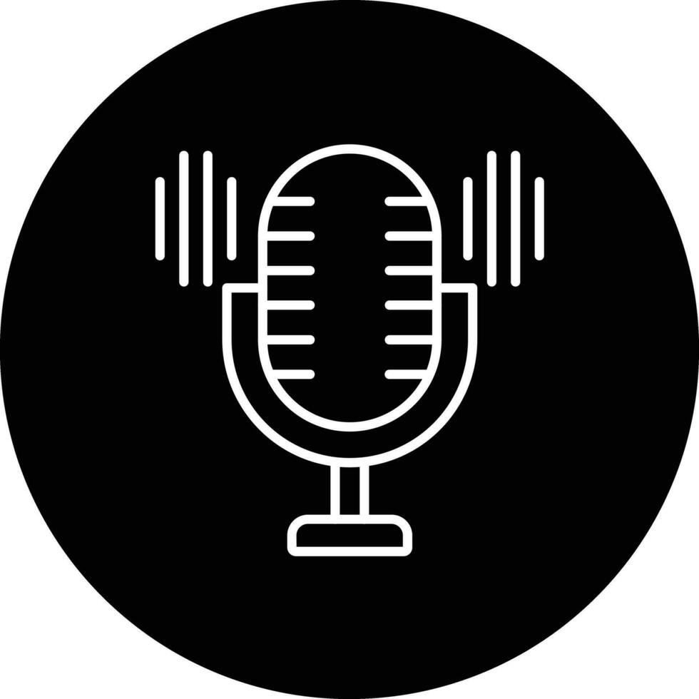 icono de vector de podcast