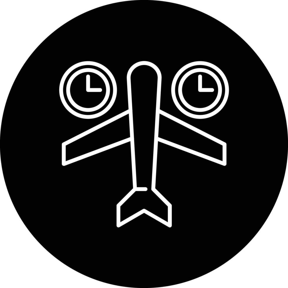 Jet Lag Vector Icon