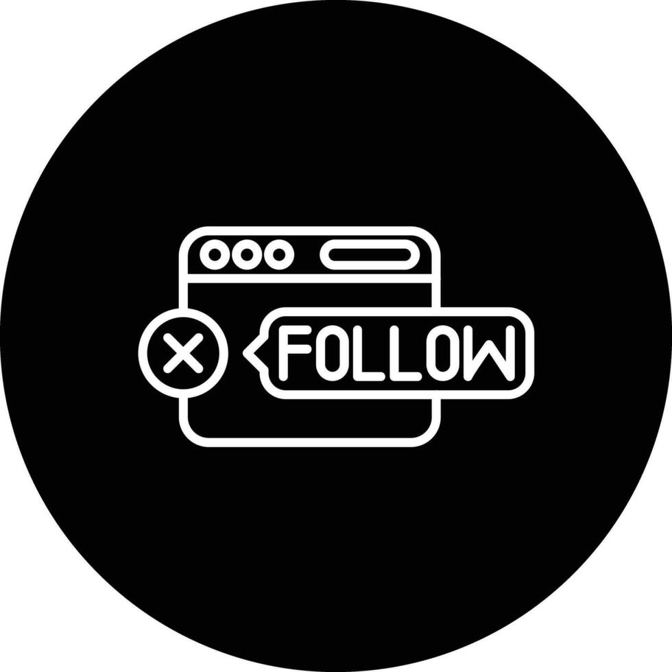 No Follow Vector Icon