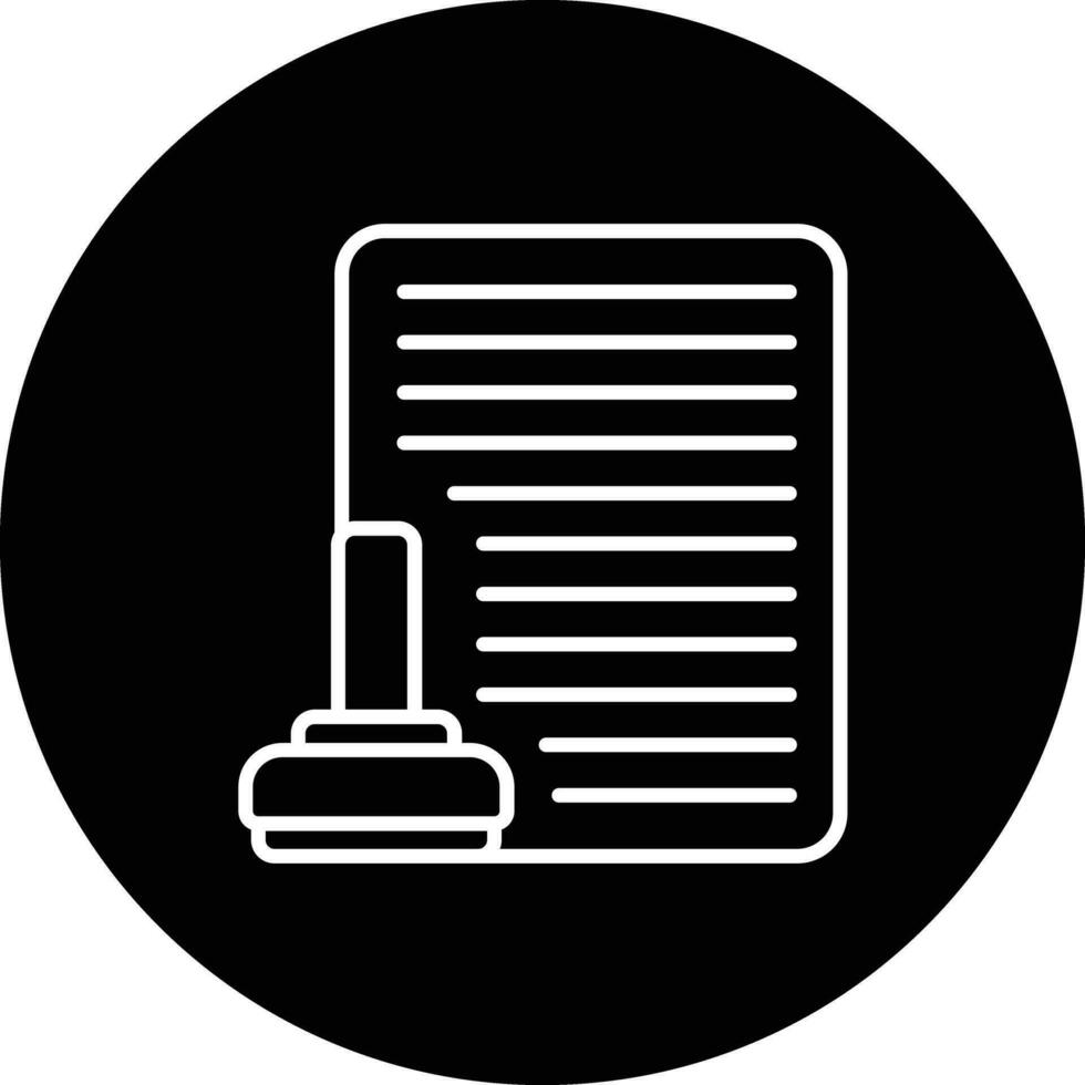 Legal Document Vector Icon