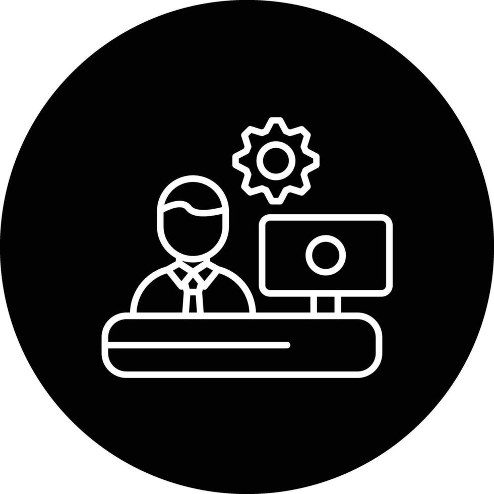 Outsource Management Vector Icon