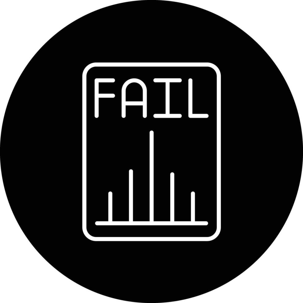 Business Fail Vector Icon