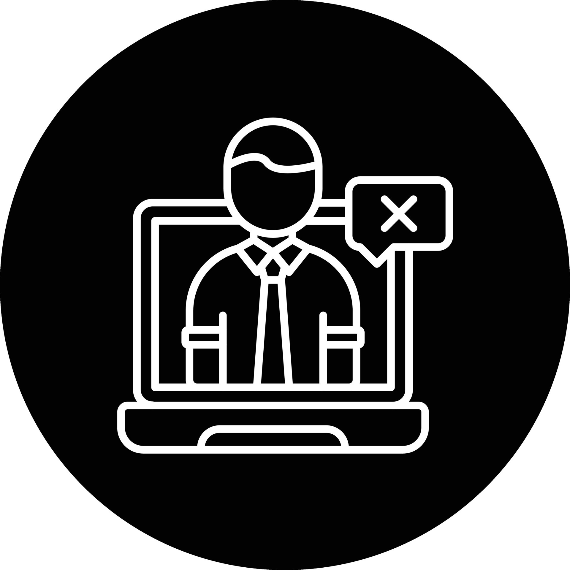 incorrecto usuario vector icono 33173604 Vector en Vecteezy