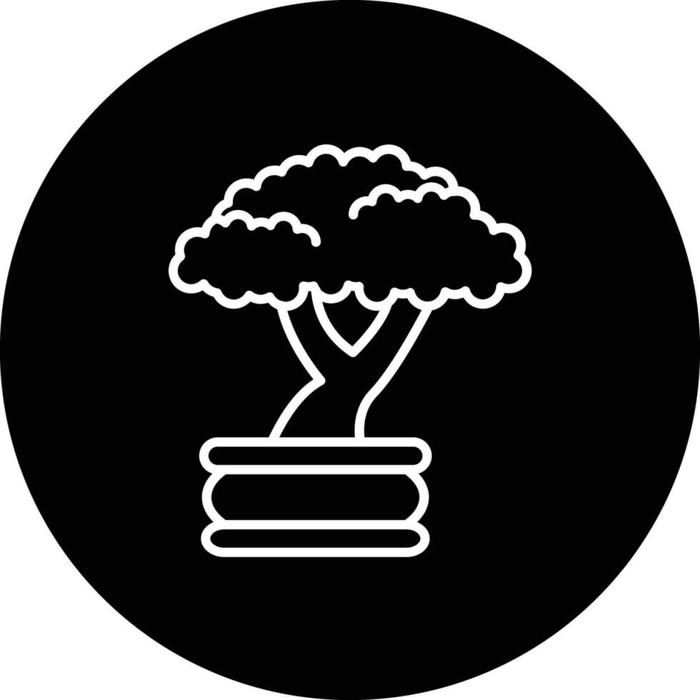 bonsai vector icono