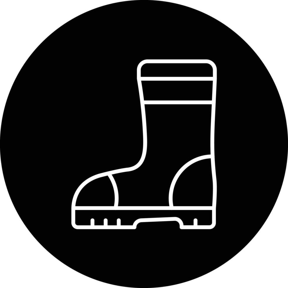 caucho botas vector icono