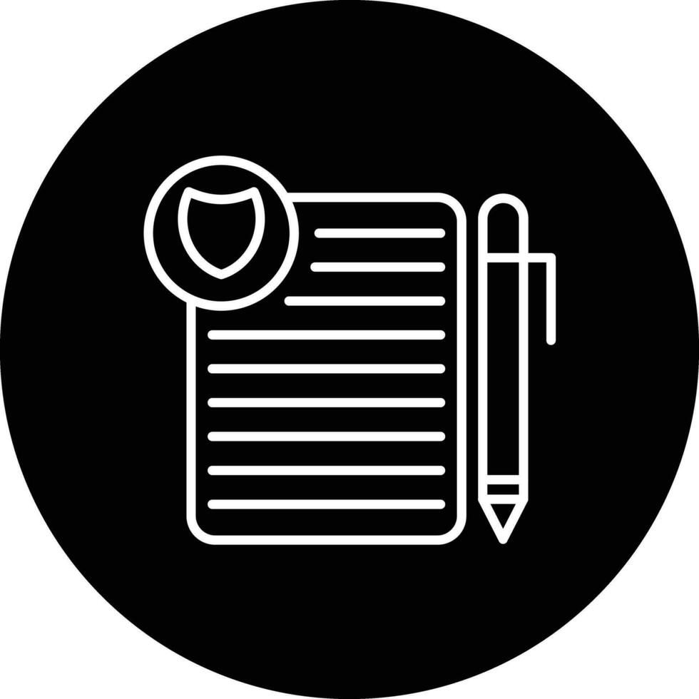 Privacy Policy Template Vector Icon