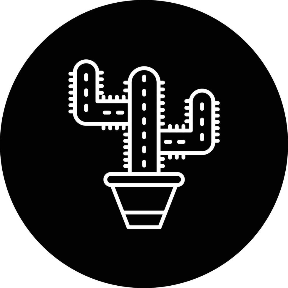 icono de vector de cactus