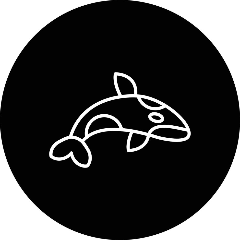 asesino ballena vector icono
