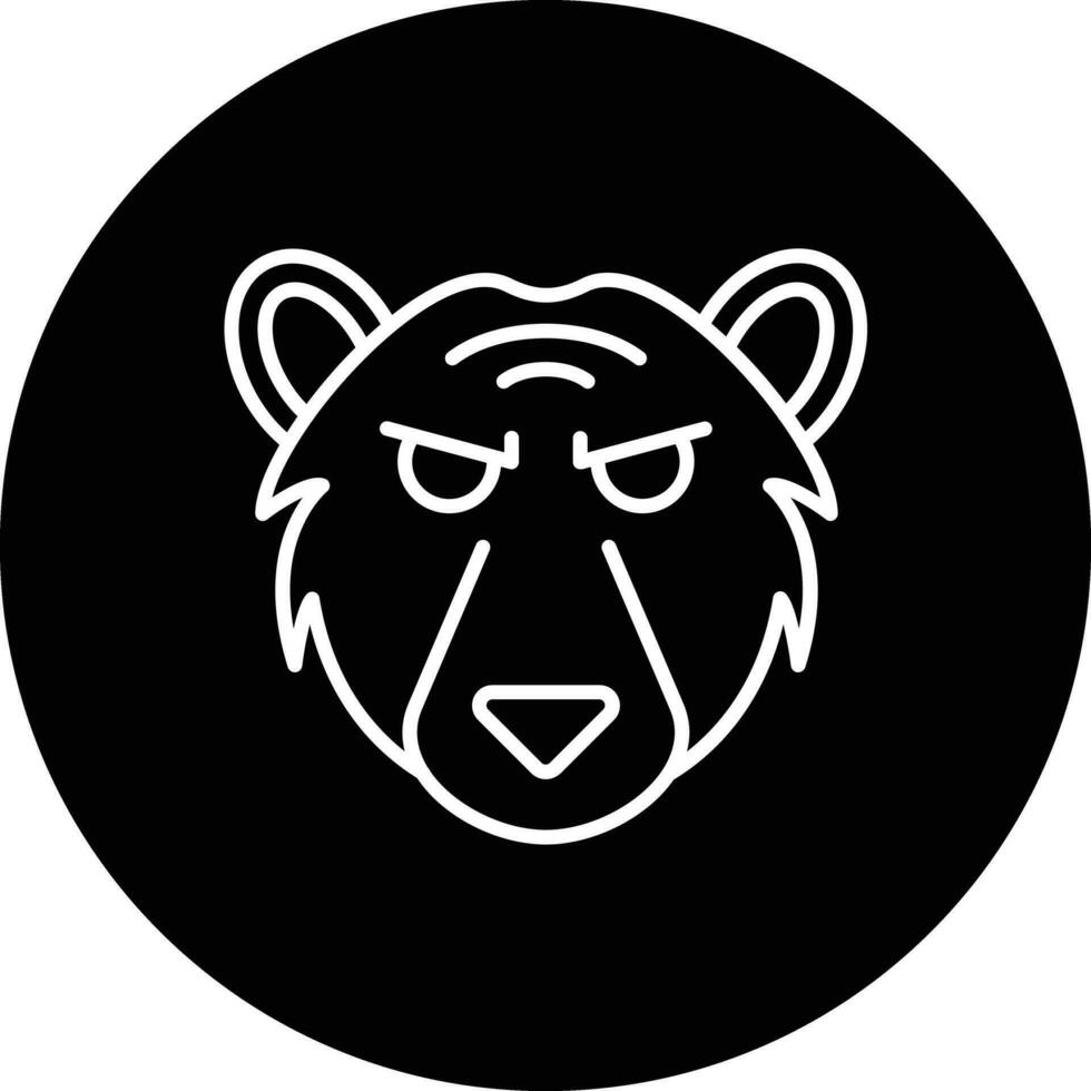 icono de vector de oso polar