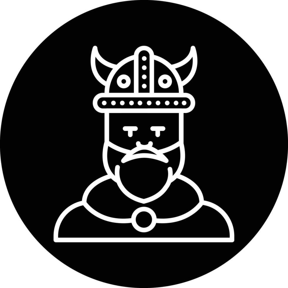 vikingo hombre vector icono