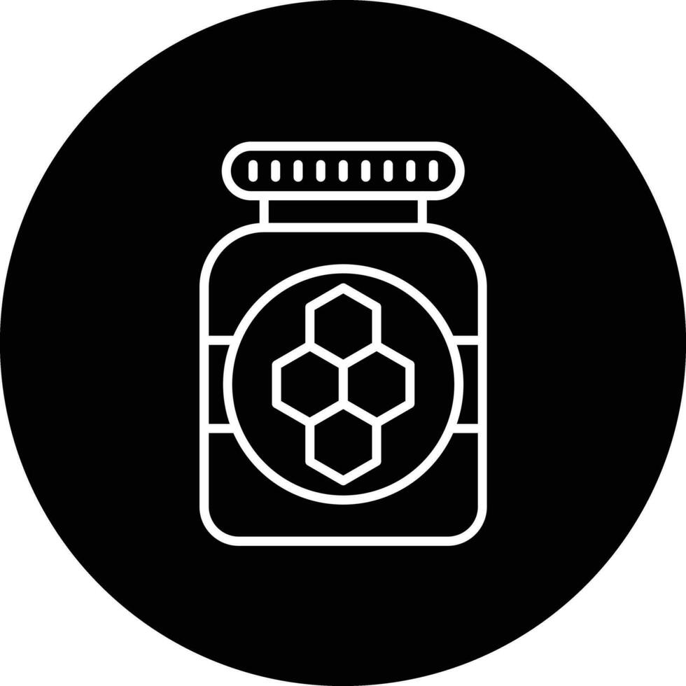 Honey Jar Vector Icon