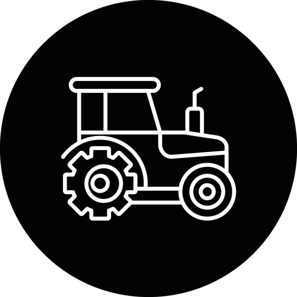 icono de vector de tractor