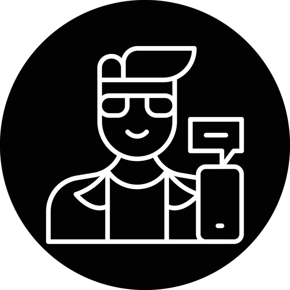Influencer Male Vector Icon