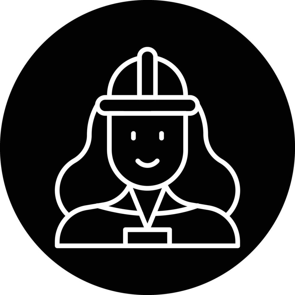 Engineer Female Vector Icon