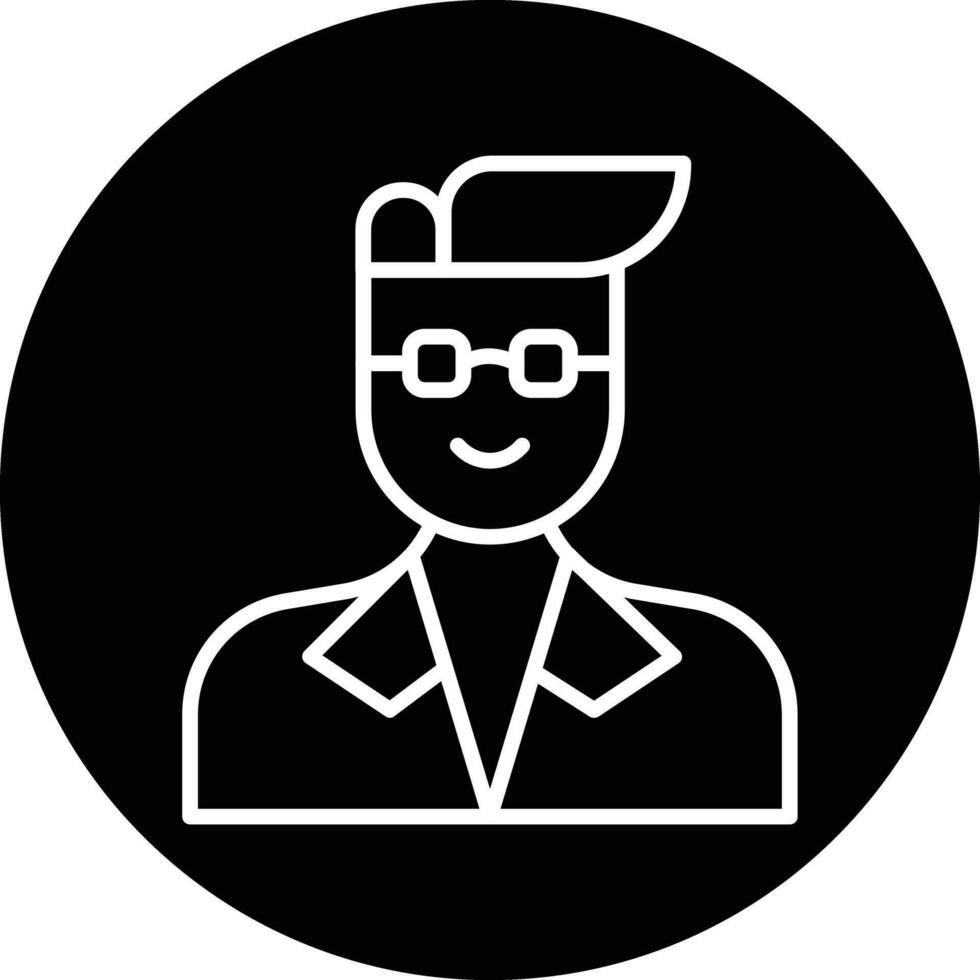 profesor masculino vector icono