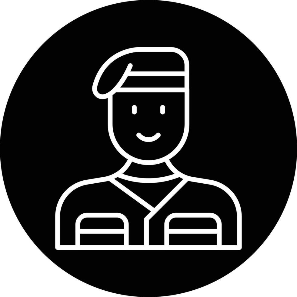 Soldier Male Vector Icon