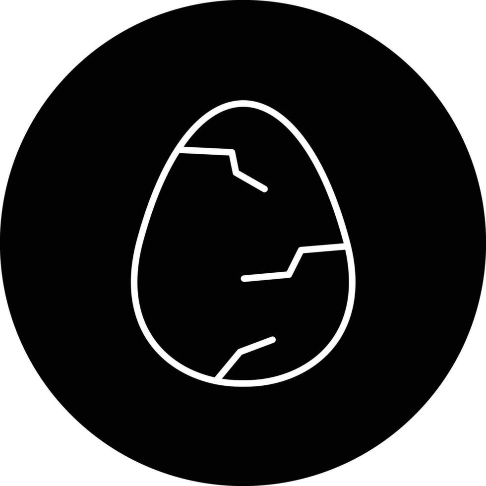 Cracked Egg Vector Icon