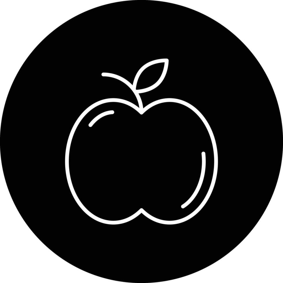 icono de vector de manzana