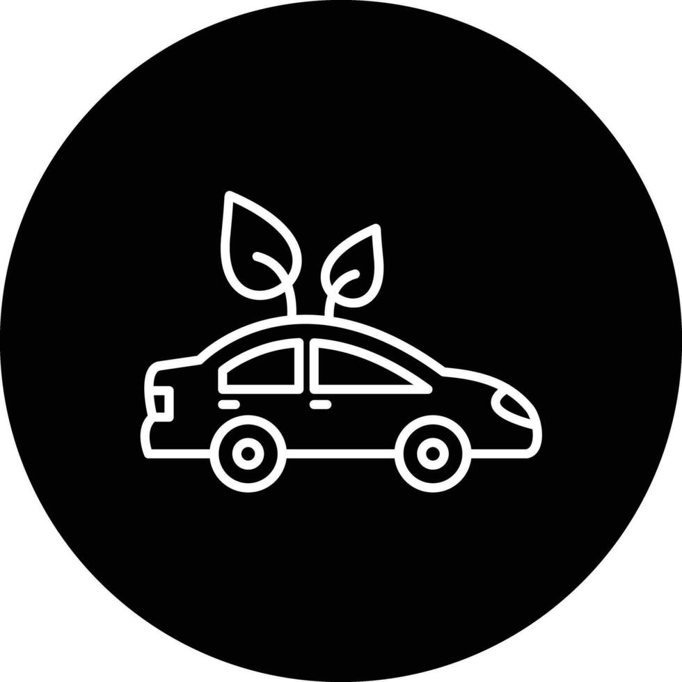 Eco Car Vector Icon