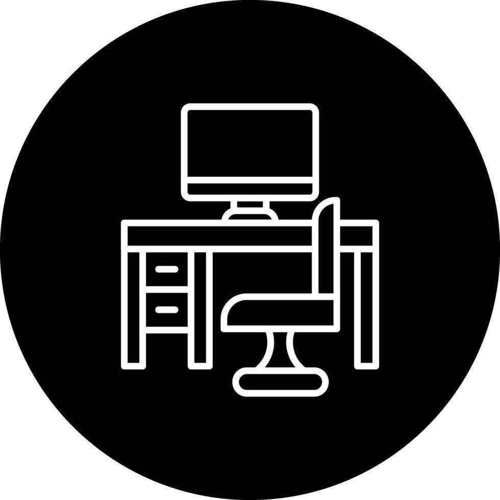 Computer Table Vector Icon 33174442 Vector Art at Vecteezy