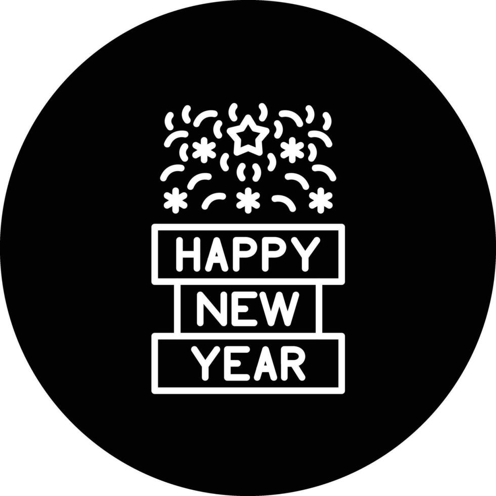 Happy New Year Vector Icon