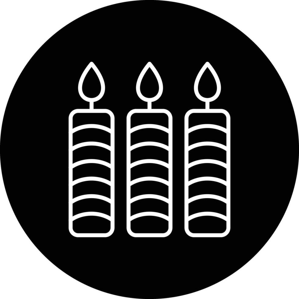icono de vector de velas