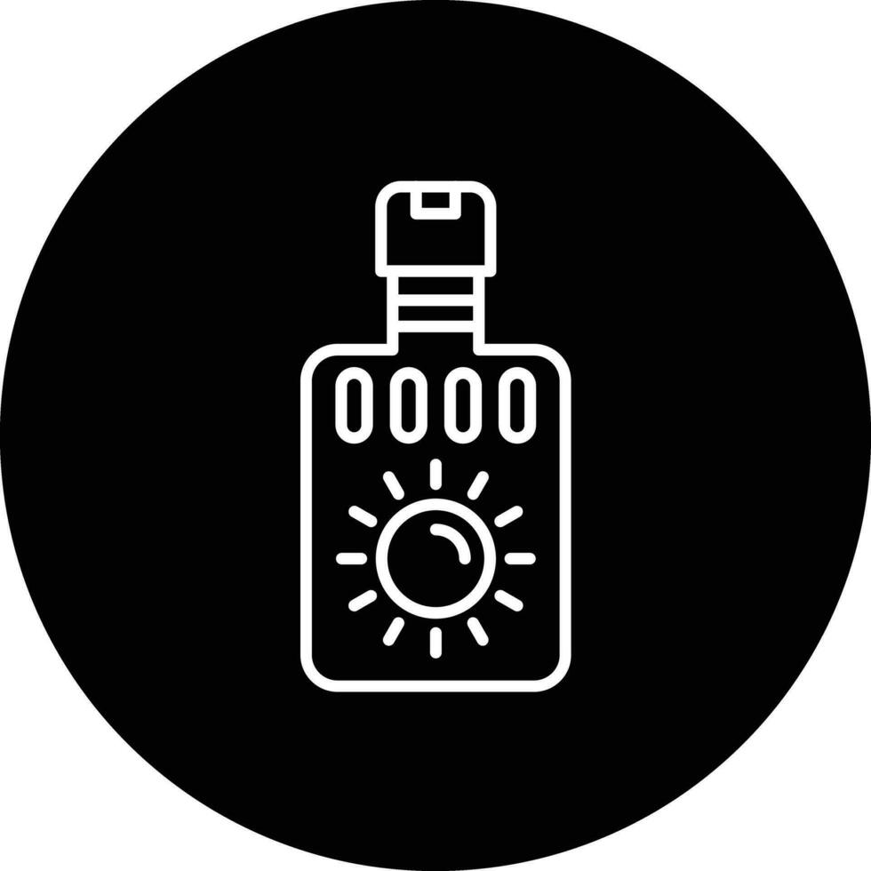 icono de vector de protector solar