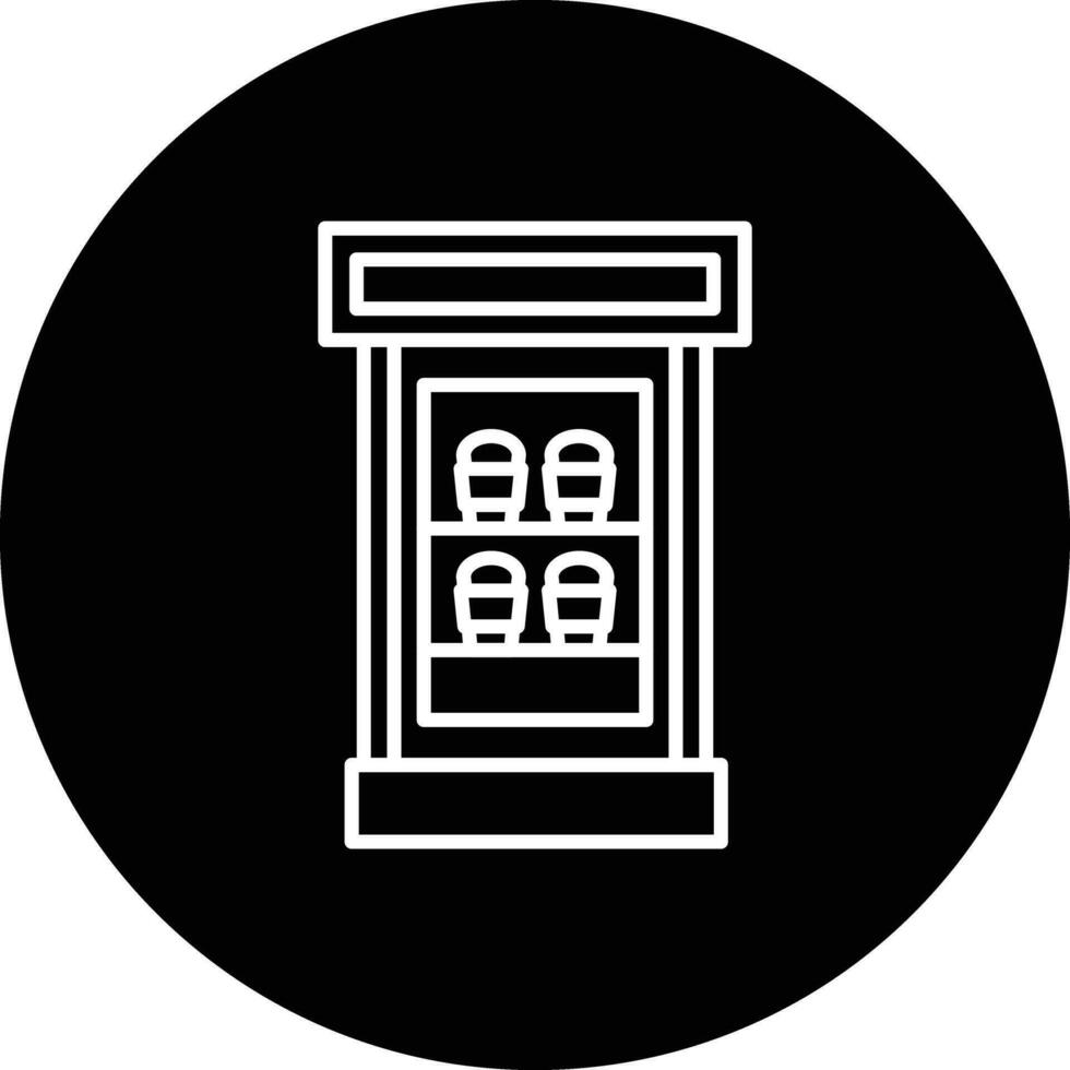 Cafe Showcase Vector Icon