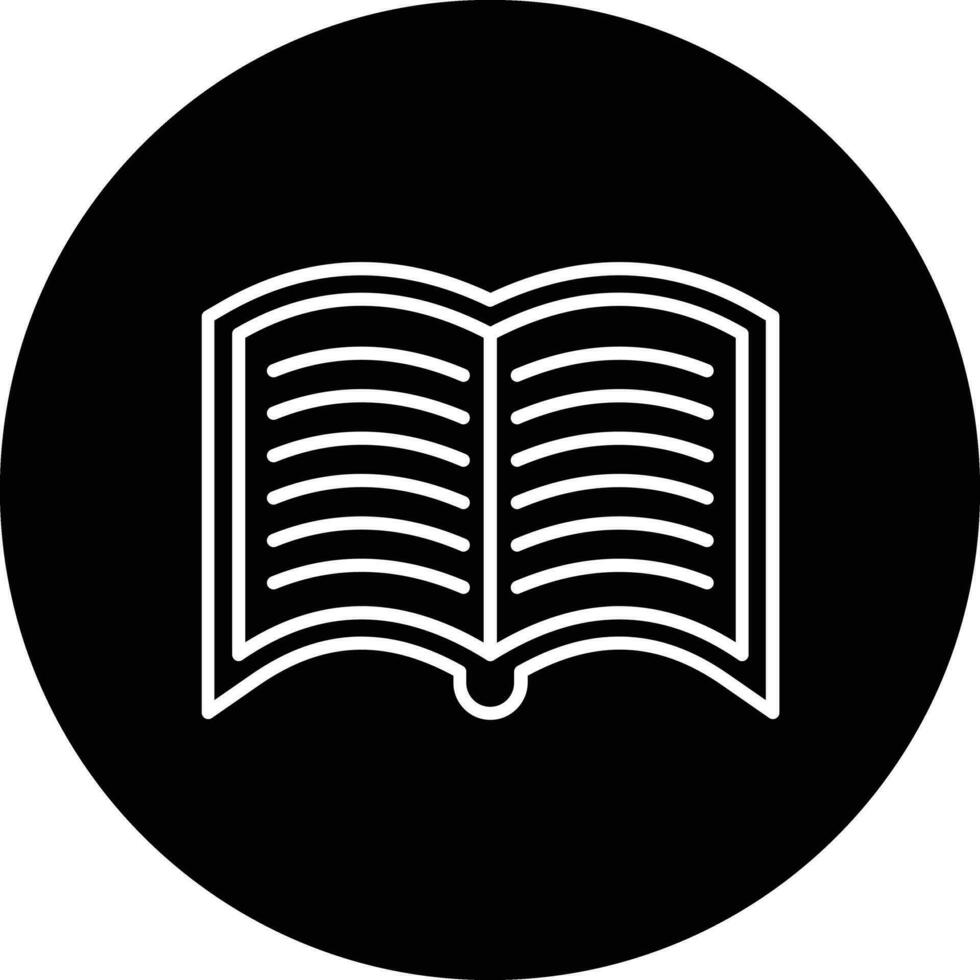 Open Book Vector Icon